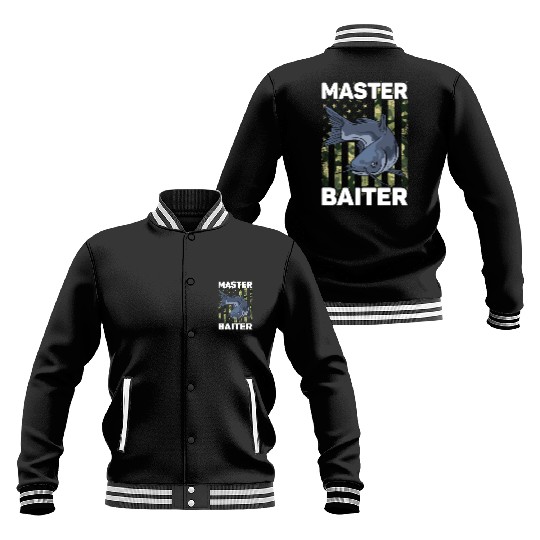 Master Baiter - Wels Catfish Hunter Baseball Jackets