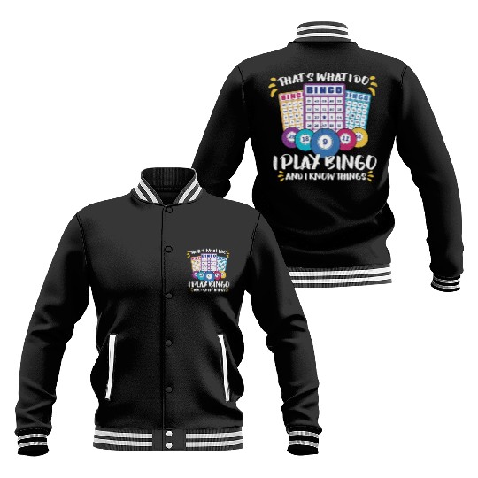 Bingo Card Game Grandma Bingo Player Bingo Cards Baseball Jackets