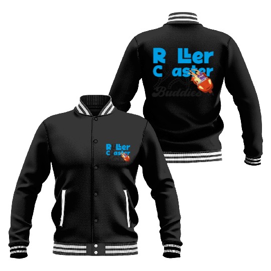 Roller Coaster Friends Besties Baseball Jackets