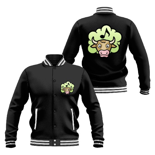 Cow Methane Cartoon Baseball Jackets