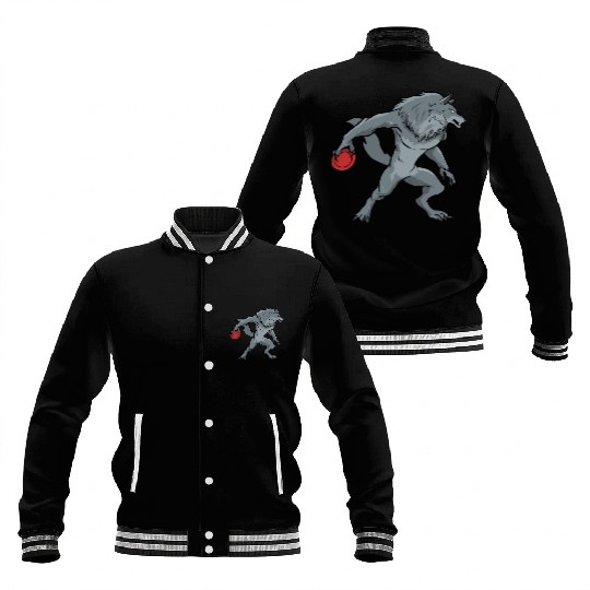 Disc Golf Werewolf Baseball Jackets