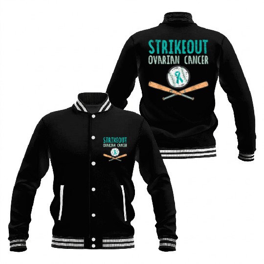 Funny Baseball Lover For Teal Ribbon Awareness Baseball Jackets