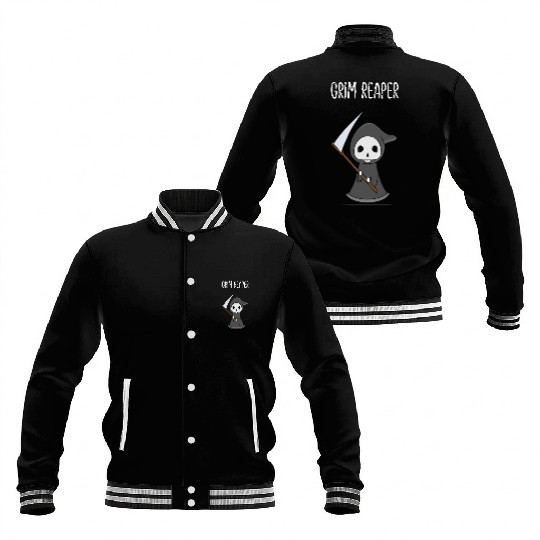 the grim reaper skeleton lovely Baseball Jackets