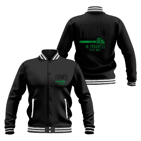 Farming Farmer Tractor Vintage Baseball Jackets