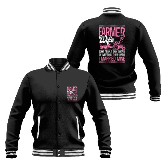 Farming Farmer Wife Tractor Farmer Baseball Jackets