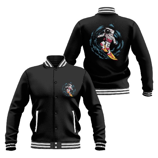 Space astronaut science planets astronomy design Baseball Jackets