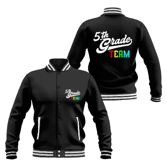 5Th Grade Team Baseball Style Teacher Team Baseball Jackets