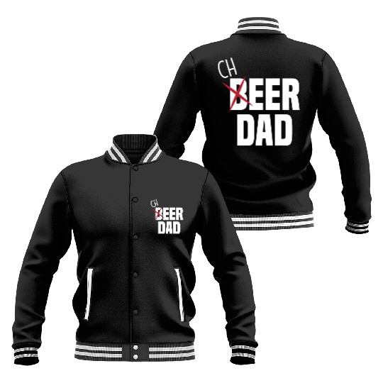 Funny Cheer Dad Cheerleading Dad Beer Baseball Jackets