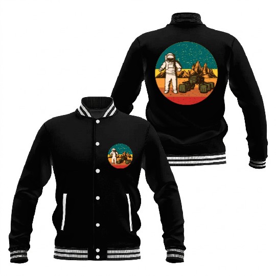 Astronaut on Mars Baseball Jackets