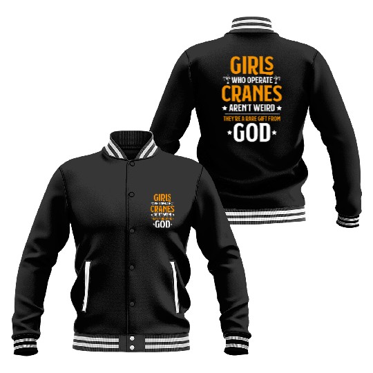 Crane Operator Crane Driver Heavy Equipment Baseball Jackets
