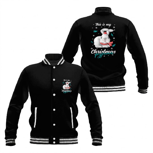 Winter Christmas Pyjama rabbit Baseball Jackets