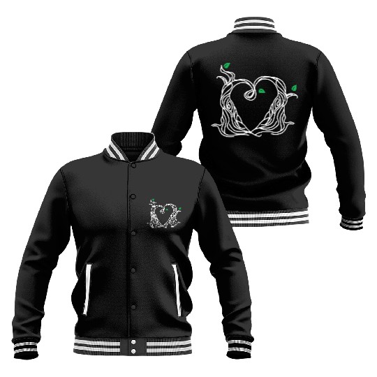 Tree Love Best Friends Heart White Baseball Jackets