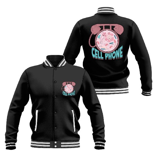 Cell phone Biology Science Cellular Biologist Baseball Jackets