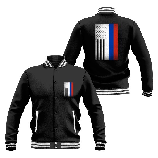 Russia Design for proud Russian Americans Baseball Jackets