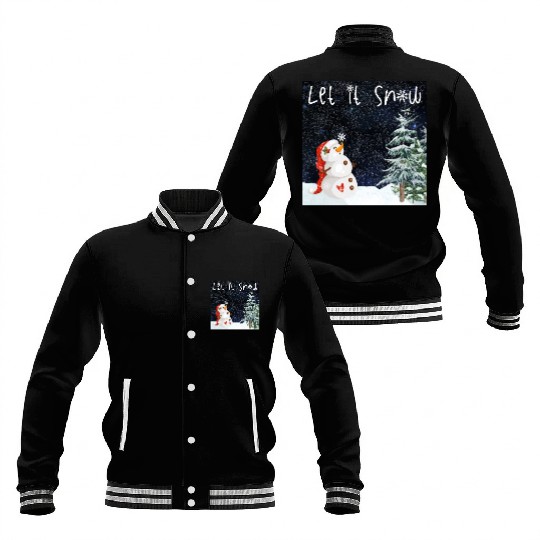 Snowman - Let it snow Baseball Jackets