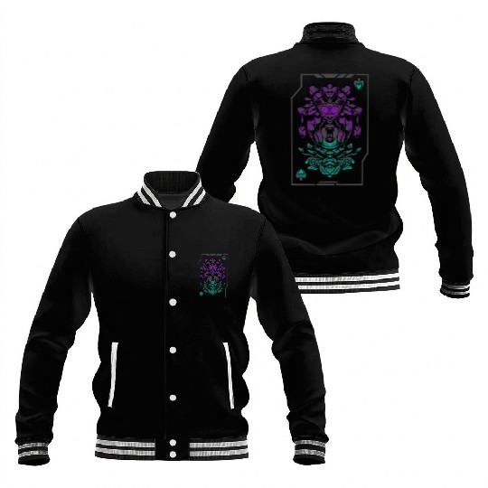Alien art Ace of Spades Baseball Jackets