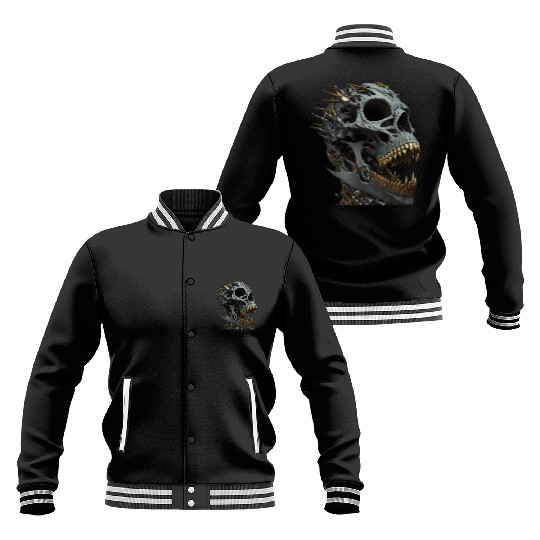 Skull Bling Baseball Jackets