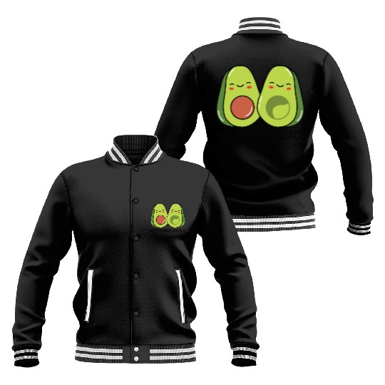 Sibling Big Brother Avocado Goals Hilarious Puns Baseball Jackets