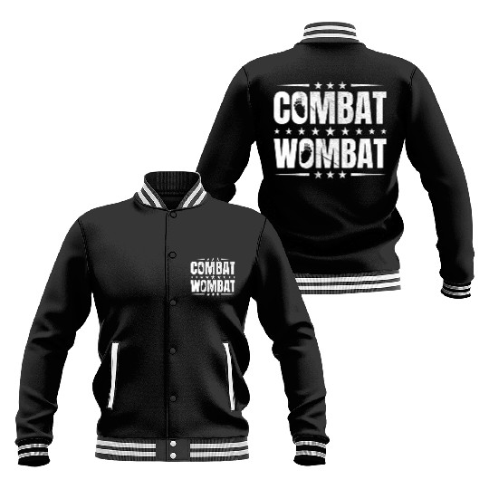 Combat Wombat For A Wombats Lover Baseball Jackets