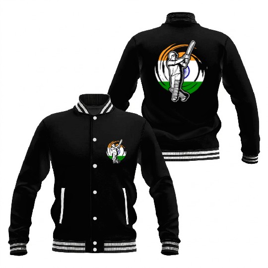 India Cricket Player Baseball Jackets