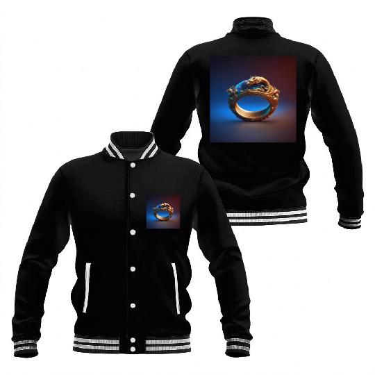 Dragon space ring Baseball Jackets