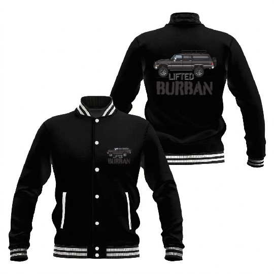 BURBAN Midnight Black Baseball Jackets