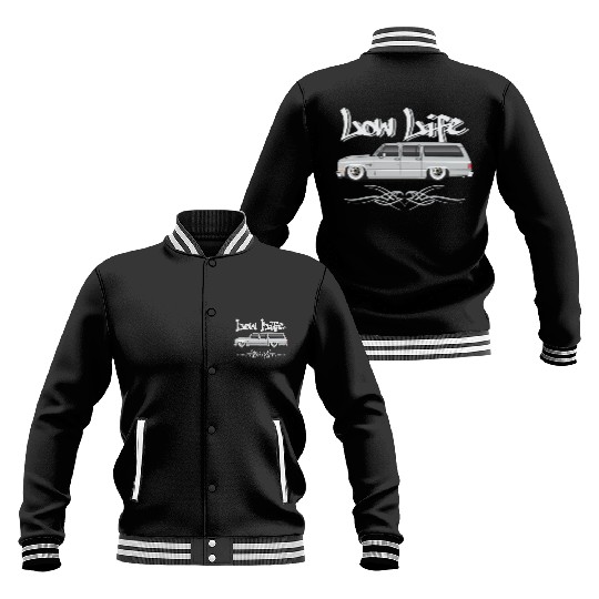 low life Light Silver Baseball Jackets