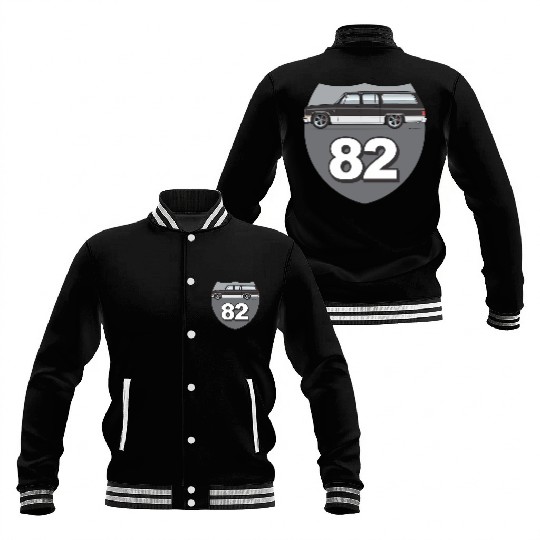 82 Midnight Black Baseball Jackets