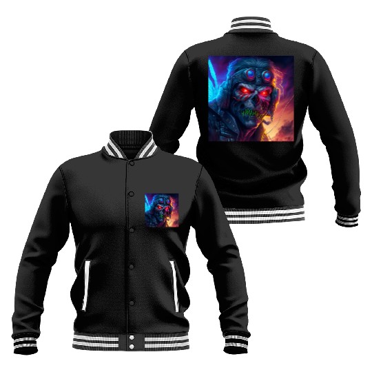 ZOMBIE IRON MAIDEN (version 9) Baseball Jackets