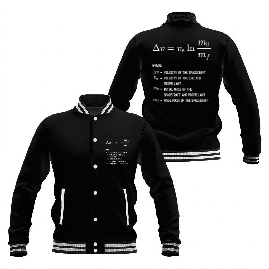 Rocket Equation Physics Rocket Science Physicist Baseball Jackets