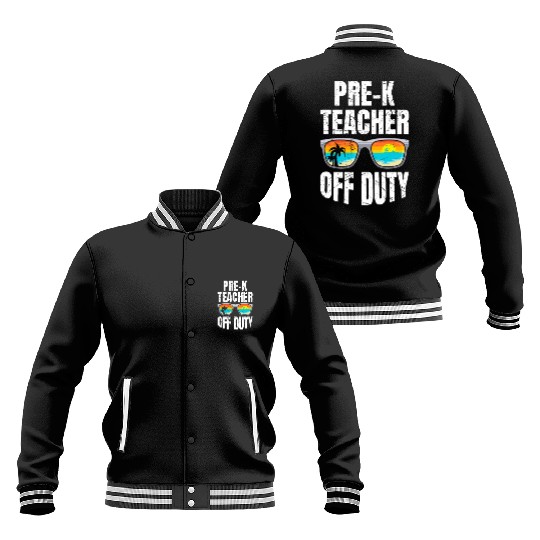 Preschool kindergarten educator off duty teacher Baseball Jackets
