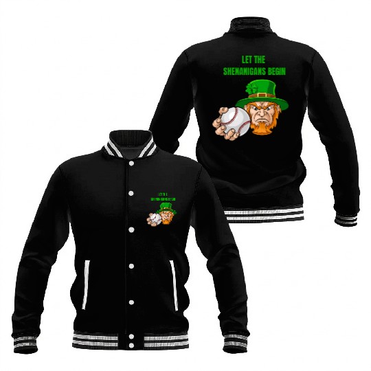 Let The Shenanigans Begin Baseball St Patrick's Da Baseball Jackets