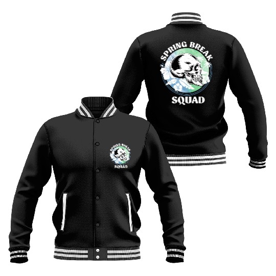 Spring Break Squad Summer Vacation Spring Break Baseball Jackets