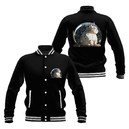Big Fat Anime Cat Baseball Jackets