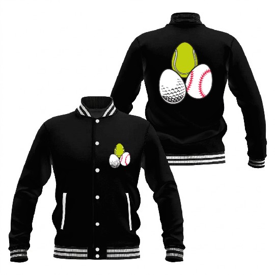 Sports Easter Egg Tennis Athletic Baseball Game Baseball Jackets