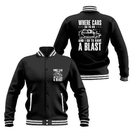 Demolition Derby Car Demo Driver Baseball Jackets