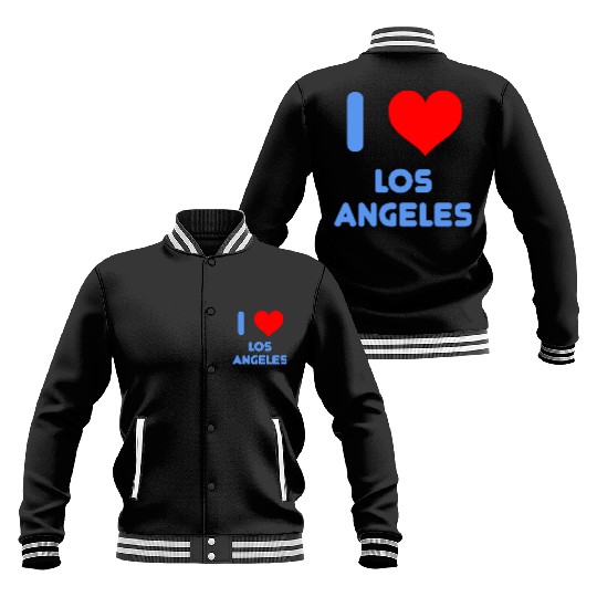 I Love Los Angeles Baseball Jackets