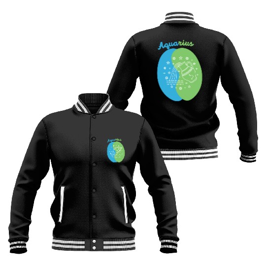 Aquarius: Embrace Your Unique Vision with Minimali Baseball Jackets