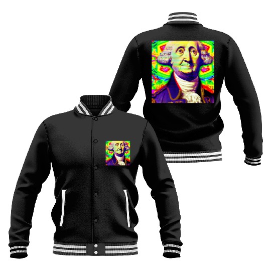 Trippy George Washington Baseball Jackets