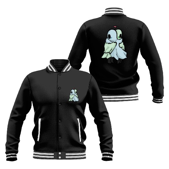 Ghost Hug (Left Chest) Baseball Jackets