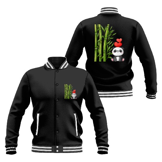 Bamboo Panda Baseball Jackets
