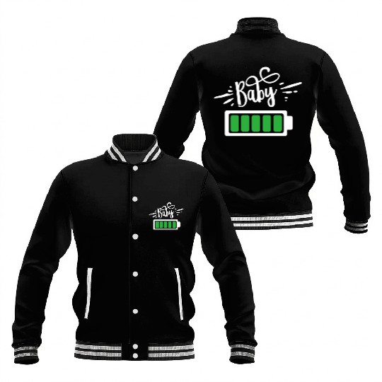 Baby Battery Pregnancy Gift Baseball Jackets