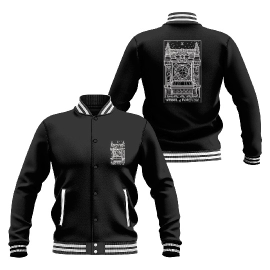 Wheel of Fortune Tarot Card Shadow Edition Baseball Jackets