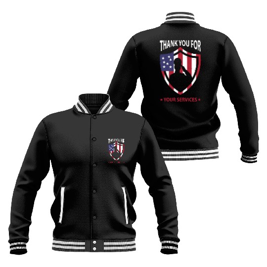 Thank you for your services Patriotic - veterans Baseball Jackets