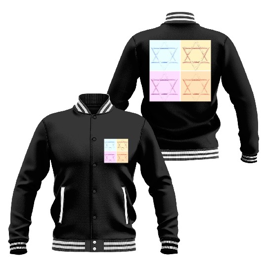 Star of David Design Baseball Jackets