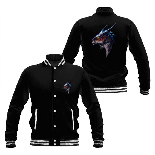 Fierce Dragon Head Baseball Jackets