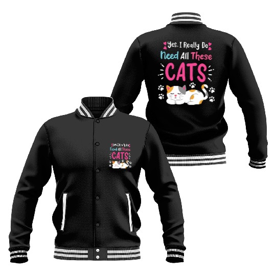 Cats Cat Owner Cat Lover Baseball Jackets