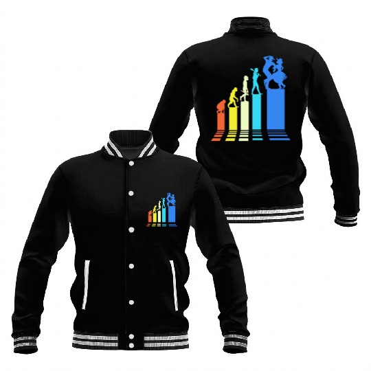 Square Dancer Evolution Retro Style Square Dancing Baseball Jackets
