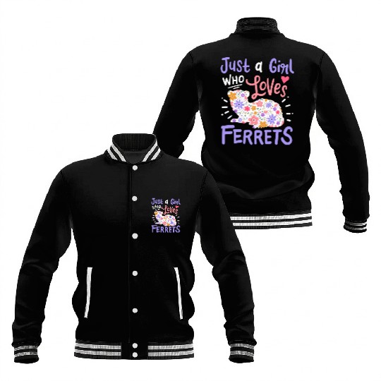 Ferrets Ferret Lover Baseball Jackets