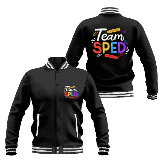 Sped Special Education Sped Teacher Student Baseball Jackets